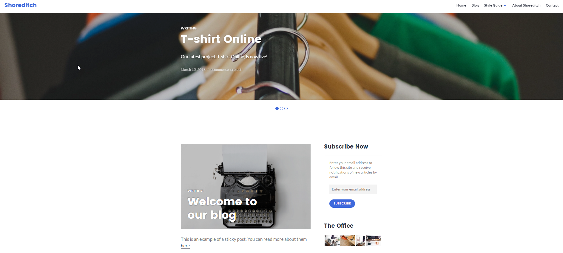 Free WordPress Theme Blog